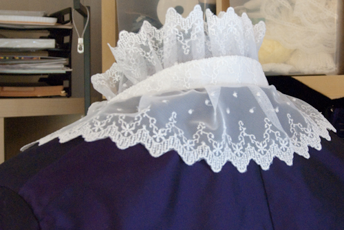 Ruffled Lace Victorian Collar