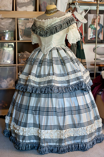 Plaid victorian dress best sale